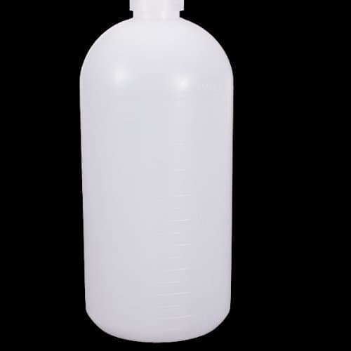 TYKusm 1000ml Plastic Sample Reagent Bottle Ribbed Lid (White)