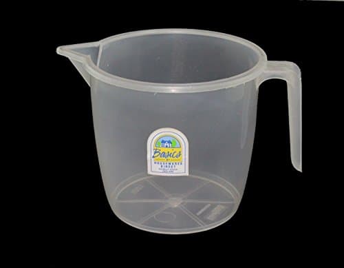 2 x NEW MEASURING JUG CLEAR 500 ML PLASTIC BATH JUG PLASTIC JUG