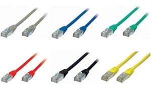 Cat 5e Patch Cable Ethernet Lan Shielded Gigabit Network Cable RJ45 °F/UTP Patch Cable Twisted Pair with 2 x RJ45 Connector for Patch Panels, Routers, Modems DSL and other devices with an RJ45 connection green Green 7.5