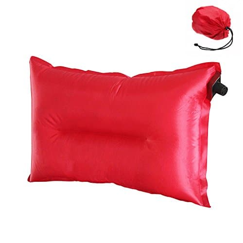 Self-inflating camping cushion, leisure, rectangular travel cushion, ultralight folding and inflatable outdoor air cushion, adjustable cushion for aeroplane, beach, bathtub