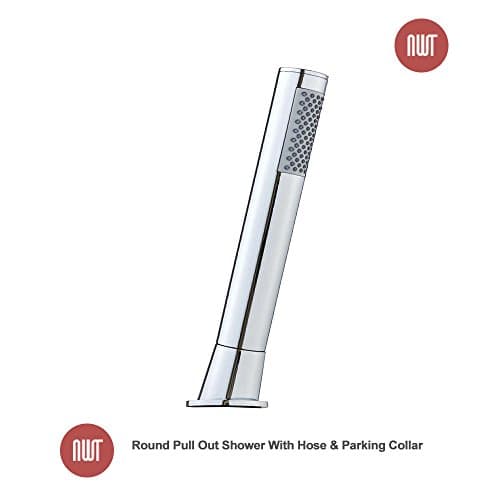 Round Pull Out Shower With Hose & Parking Collar
