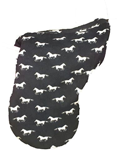 Running Horses Fleece Saddle Cover