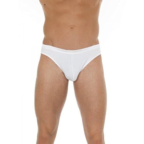 RimbaMens White Cotton G-Sting