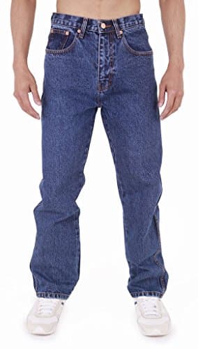 Mens Aztec Heavy Duty Basic Straight Leg Regular FIT Jeans