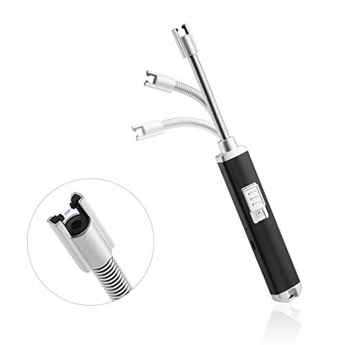 AUTSCA ARC Lighter USB Rechargeable Flexible 360° Rotatable Long Neck Lighter 30k Times Service Life Flameless Windproof ARC Pulse Lighter for Candle, Grill, Stove