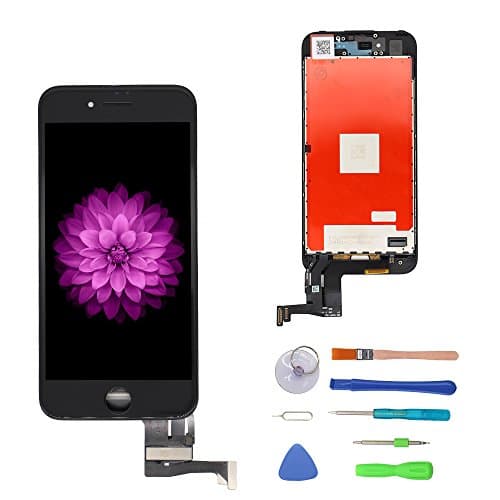 Replacement LCD Display Touch Screen Complete Assembly for iPhone 7 11.9 cm with Tool Kit Black