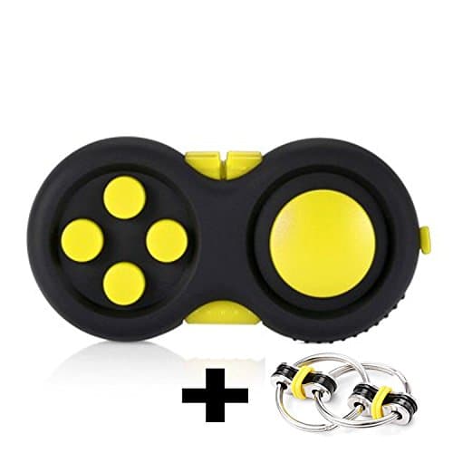 Fidget Dic Fidget Pad Fidget 9 Features Perfect For ADD, ADHD, Anxiety, Autism and Stress Relief