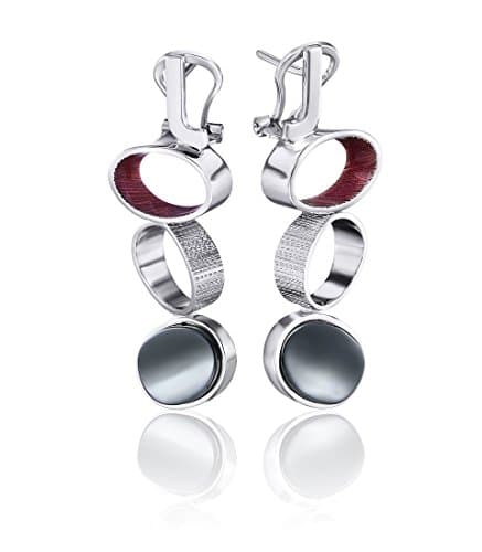 Daniel Vior Tubs Silver Handmade Magnetite Earrings