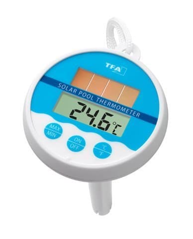 TFA Digital Pool Thermometer (with Battery) White-Blue 301041