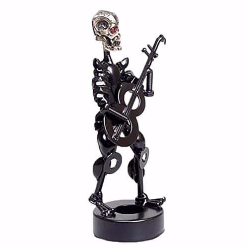 Skull Decor Statue Horror Guitar Music Terminator