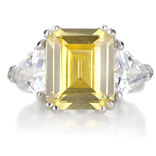 Juniper's Asscher Cut Canary Cocktail Ring