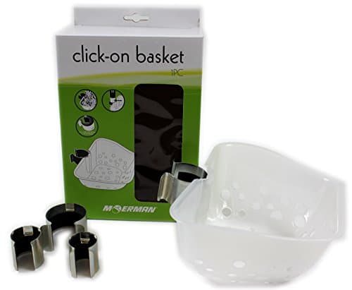 HANDY CLIP ON PLASTIC PEG BASKET WITH 4 SIZE CLIPS EASY USE ROTARY WASHING LINE