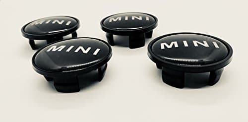 4x Mini Cooper Mini Logo Hub Caps Hub Covers/Wheel Caps Alloy Wheel Center Hub Caps Emblem Black 54 MM