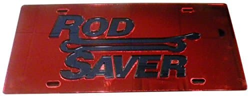 Rod Saver Acrylic License Plate