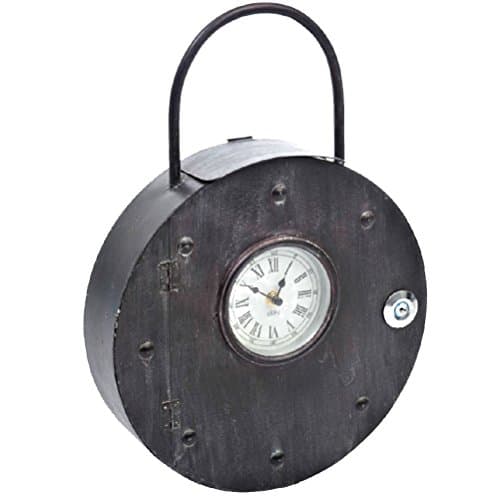 Metal Key box and Clock 43 x 30 x 7 cm