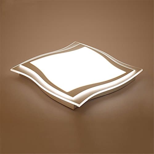 Malovecf LED Ceiling Fitting Rectangular/Square White Acrylic Ceiling Light for Living Room Bedroom Home Lights Dimmable with Remote Control, W450 * W450 * 70)