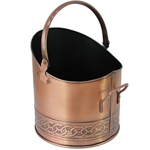 Mansion Fireside Log Burner Waterloo Copper Coal Hod