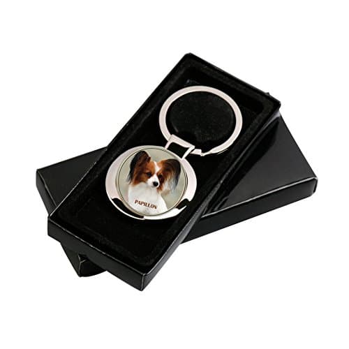 Papillon - Continental Toy Spaniel Key Ring in a Gift Box