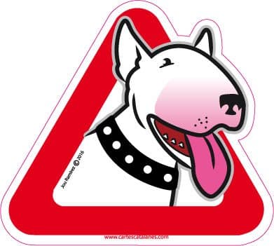 Bullterrier on board sticker