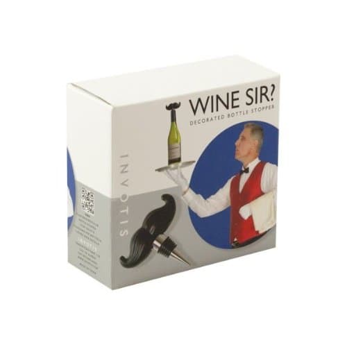Invotis 12-Piece Mustache Wine Stopper