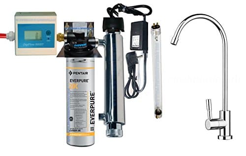 Water Kit Everpure 2DC UV Sterilizer Clarifier and Piusi Micro Filtration