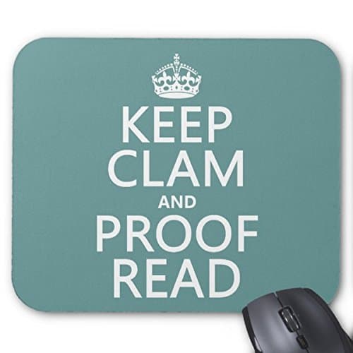 Keep Calm And Proofread (Clam) (Any Color) Mouse Pad Mouse Mat Retro Pattern Unique Computer Mouse Pad