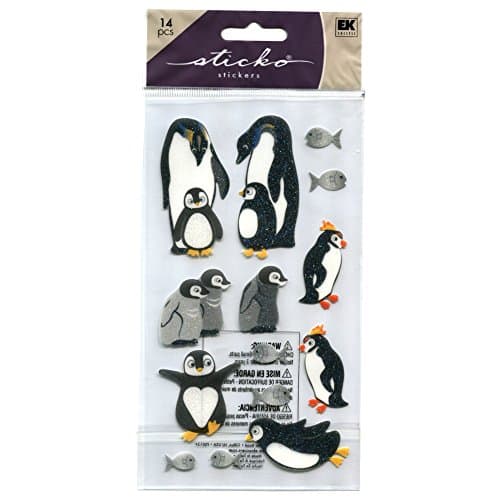 Stickopotamus Stickers Penguin Glitter