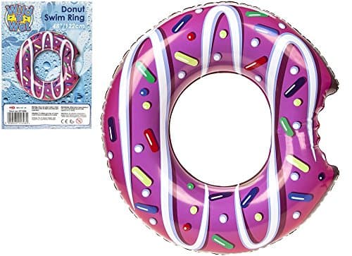 Inflatable Giant Donut Design Float for Swimming Pool or Beach Sea