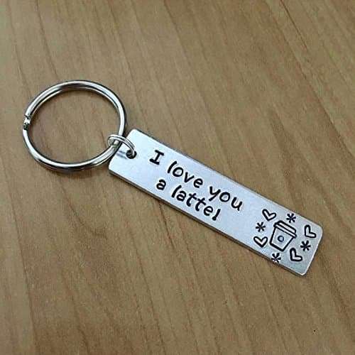 I Love You A Latte Keychain
