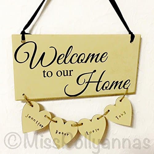 Welcome to our home sign