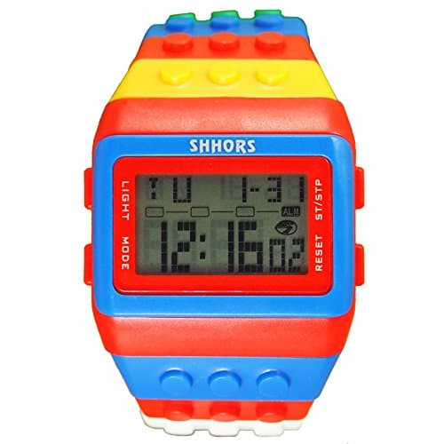 Colour Multifunction Watch – SHHORS Rainbow Colour Multi Function LED Watch Kids Swimming Sports Digital Wrist Watch Waterproof (Styel 2)