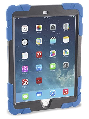 Caseiopeia Keep Safe 360 Rotating Kickstand Rugged Heavy Duty Case for iPad Air 2 (KSR-IPA2-BLU)