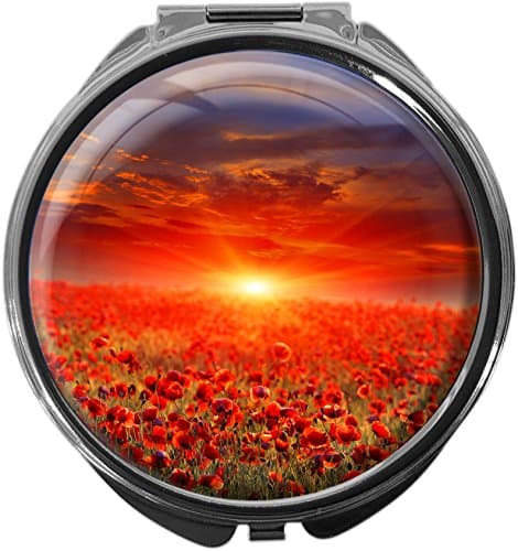 Pillbox / round / Model Leony / Poppy Field