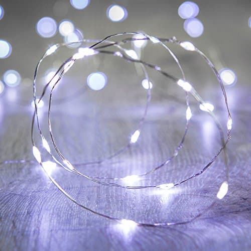1 x Submersible Waterproof 20 LED String Lights. Vine Lights for Floral Vase Wedding Event Occasion (White)
