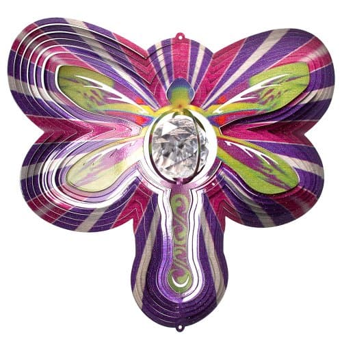 Iron Stop D7520-10 25cm Crystal Dragonfly Windspinner