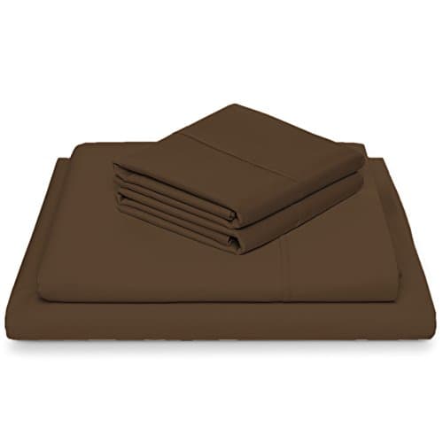 Ultra Soft Microfiber Sheet Set Hotel Quality Luxury 6-pc Bed Sheet Set Wrinkle and Fade Resistant by Emperor Style (Full, Brown)