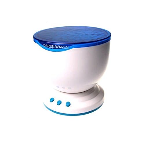Night Light,Great NewK Ocean Wave Night Light, Projector&amp;Music Player Blue Sea Daren Waves Projection Lamp Mini Portable Speaker and Aurora Master LED Lamp in Living Room Bedroom for Kids(Blue)