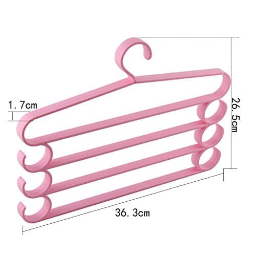 Bbdsj 1[a].versatile pants rack/anti-skidding/multi-layer pants rack/plastic/underwear/[creative]/hanger/scarf.multiple colors.pink-pink