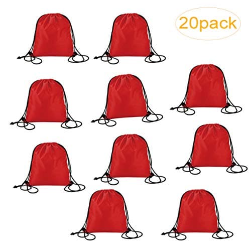 MepLife Waterproof Foldable Drawstring Tote Backpack Bags Bulk,Reusable Grocery Bag,Promotional Favor Bags, Budget Bag,Cinch Sack Back Pack String Bag for Sundries Storage Organizer