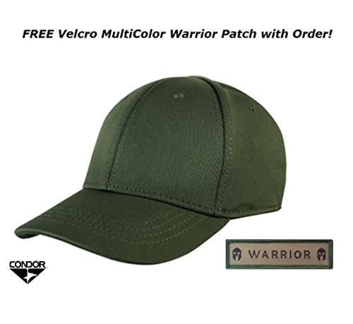 Condor Flex Tactical Team Cap (OD Green) + FREE Warrior Patch (Large/X-Large)