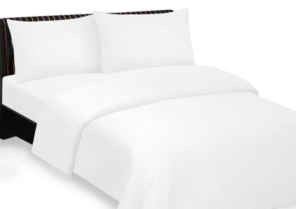 TRP SHEETS Hotel Quality 1000 Thread Count 100% Egyptian Cotton 4Pc Sheet Set Fitt Up to 15" Deep Pocket Premium 1000TC Uk King White Solid