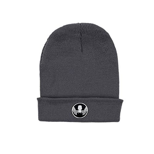 Hero Collection Venom Spiderman Marvel Deep Gray Warm Beanie Authentic Adjustable Embroidered Men/Women/Children Multi Color Deep Gray