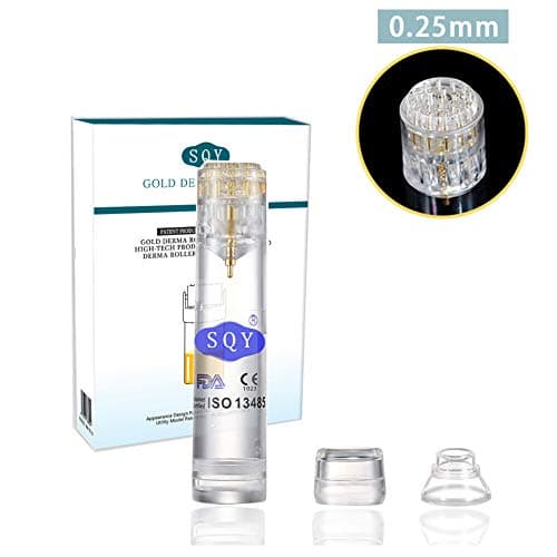 Best Derma Roller Titanium Microneedle 0.25mm|Automatic Gold Derma Stamp，Two-in-One Micro Needle