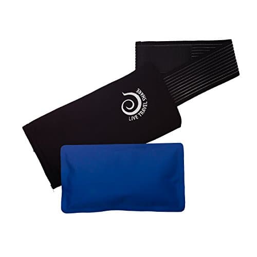 Premium Reusable Gel Ice Pack + Wrap - Hot/Cold Therapy for Joint Muscle Pain, Injuries, Sports, Headaches
