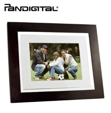 Pandigital 8" Touchscreen LED-Backlit Digital Photo Frame Touchscreen navigation No PC Required Plug & Play - 1 GB Internal Memory