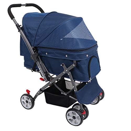 Laiku Pet Stroller Foldable Dog Wagon Stroller Heavy Cat Stroller Stroller