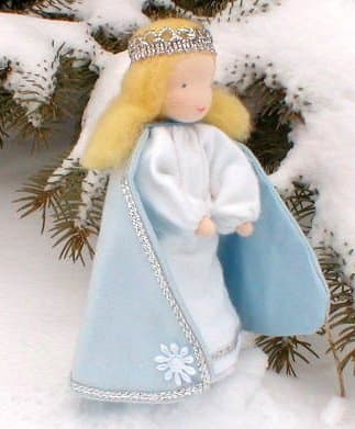 Evi Snow Queen Flexible Doll - 5.5 in.