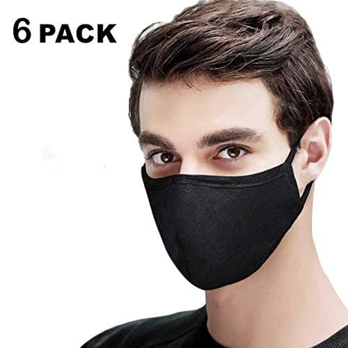 6 Pack Cotton protector, Anti Dust Air Pollution protector, Unisex, Washable, Reusable Cloth protector for Cycling Camping Travel