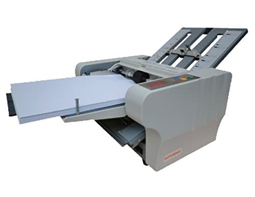 Dynafold PF-50 Small Compact Automatic Paper Folder Machine for A4, A5, Letter &amp; Legal Sizes; 3000 sheets per hour in A4 single fold mode; Single fold, Letter fold, Double parallel fold, ZigZag fold