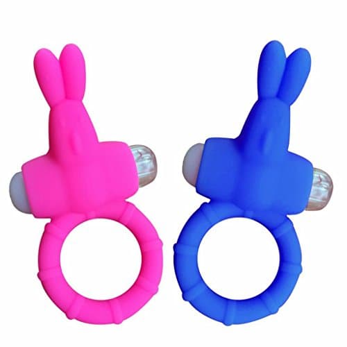11Y2W Vibrating Bunny Ring Delay Toysfor Men - 2 Pack